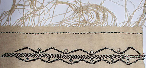 detail of women's wrapping textile 'tahraoukht' (16)