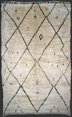 Beni Ouarain carpet / Teppich, ca. 1940
