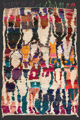 pile rug from the Ourika valley, 240 x 165 cm (8' x 5' 6'')