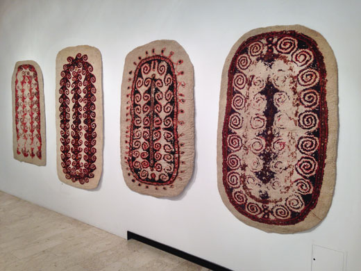 turkmen felt prayer rugs