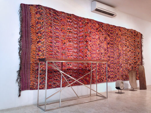 a huge + very rare rug from the Beni bou Yahi, lower Moulouya valley, eastern Morocco