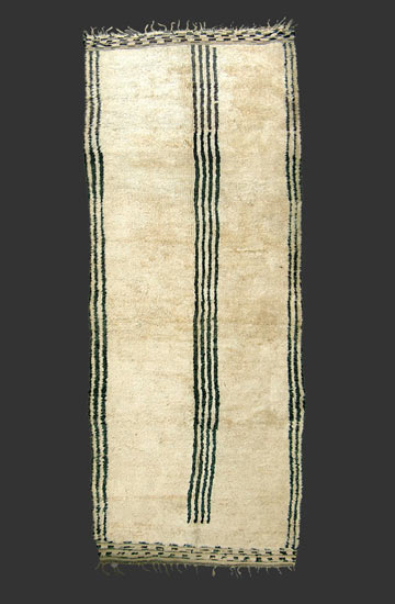 Beni Ouarain pile carpet, north-eastern Middle Atlas, Morocco, ca. 1940/50, ca. 460 x 180 cm (15' 4'' x 6')