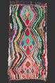 boucherouite rag rug (made from recycled fabrics), Morocco, late 20th century, 245 x 125 cm (8' 2'' x 4' 2'')