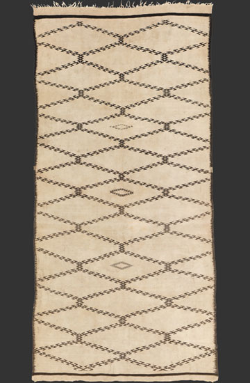 TM 2066, Ait Seghrouch�ne kilim, eastern Middle Atlas, Morocco, 1950s/60s, 365 x 180 cm (12' x 6'), light stains due to vintage use, high res. image + price on request 