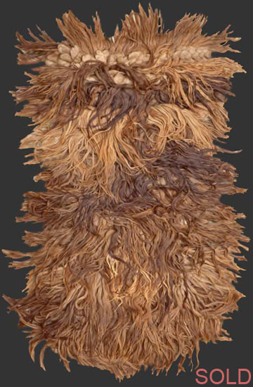 TA 023, extremely rare camel hair shag rug (probably a sleeping rug), western China, mid 20th c., ca. 160 x 80 cm (5' 4'' x 2' 8''), p.o.a.