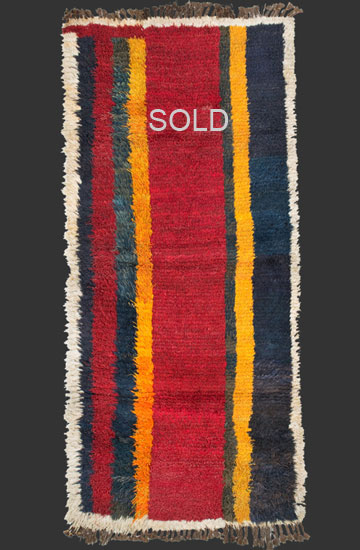 TA 084, pile carpet / djulchir, Arab tribes, Usbekistan / Khirgisistan, contemporary, ca. 220 x 100 cm (7' 4'' x 3' 4''), p.o.a.