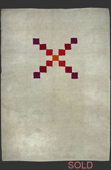 TA 047, Verner Panton 'Collection Maroc / quadrat X' for Mira X, 1974, pile carpet, handmade in Morocco, 350 x 250 cm (11' 10''x 8' 2''), p.o.a.
