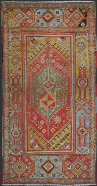 moroccan rabat carpet around 1750