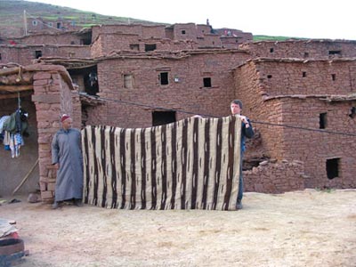 ourika valley stone houses. kilim. Gebhart Blazek