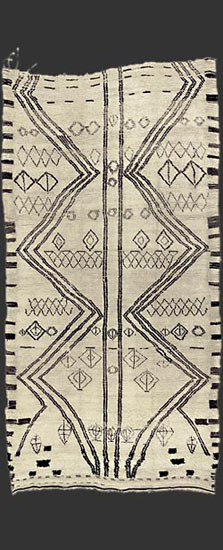 beni ouarain carpet / teppich ca. 1930