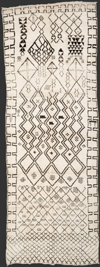 beni ouarain carpet / teppich, ca. 1930