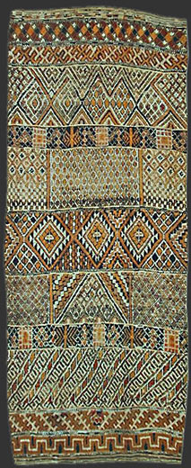 beni ouarain carpet / teppich, ca. 1900/20