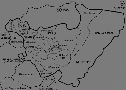 map of the Beni Ouarain territory © Gebhart Blazek