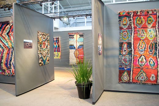 special exhibition ofboucherouite rag rugs