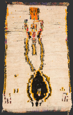 Azilal pile rug, 195 x 115 cm (6' 6'' x 3' 10'')